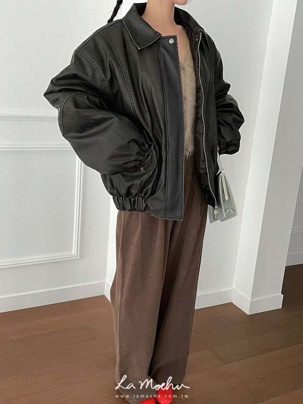 復古皮質夾克外套(ELEANORE清單)